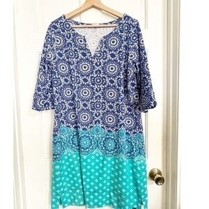 Hayley Tropical print dress Sz XL